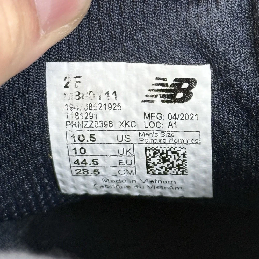 New Balance Men's Size 10.5 Fresh Foam 880v11 Ocean Gray Athletic Running‎ Shoes